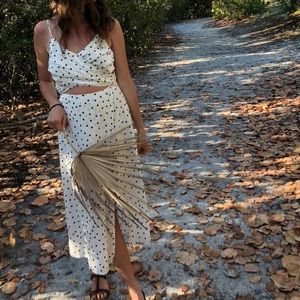 Cute cut out polka dot dress